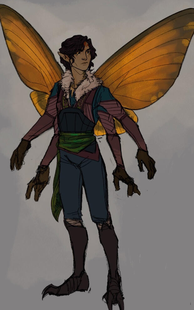 Character design for my character Caspien